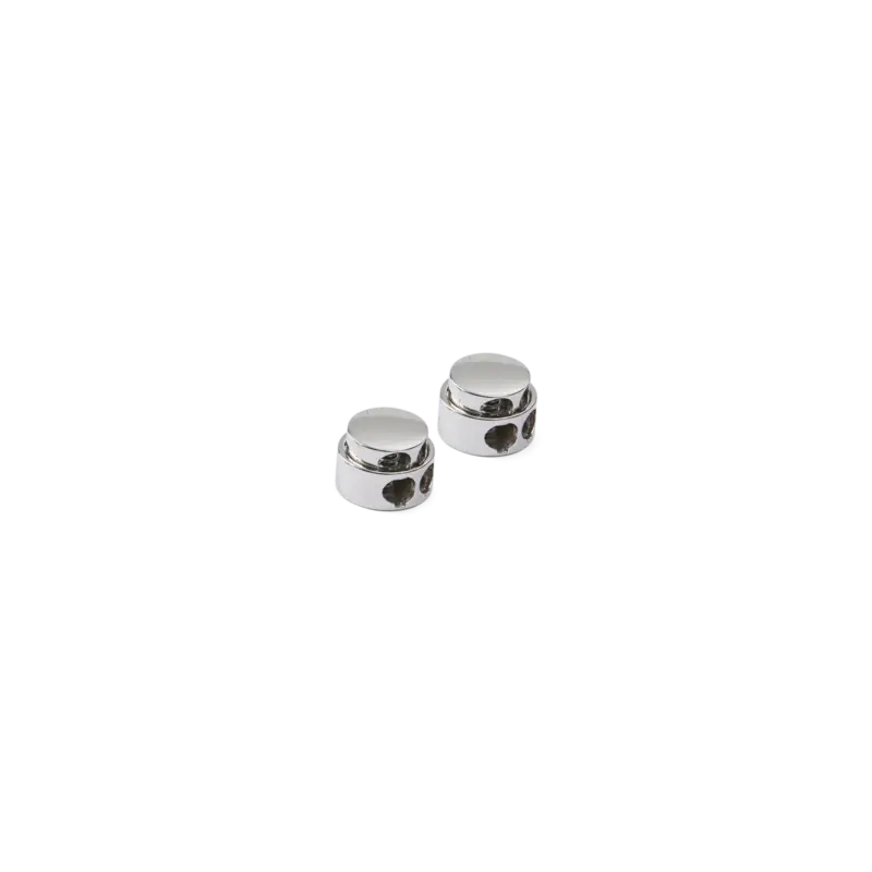 Bestpreis Kordelstopper doppelt Metall silberf. 2S