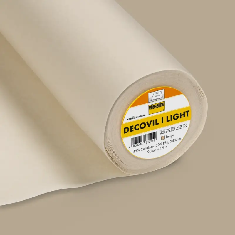 Vlieseline Bügeleinlage Decovil I Light, für schwere Stoffe, beige Sichere Zahlung