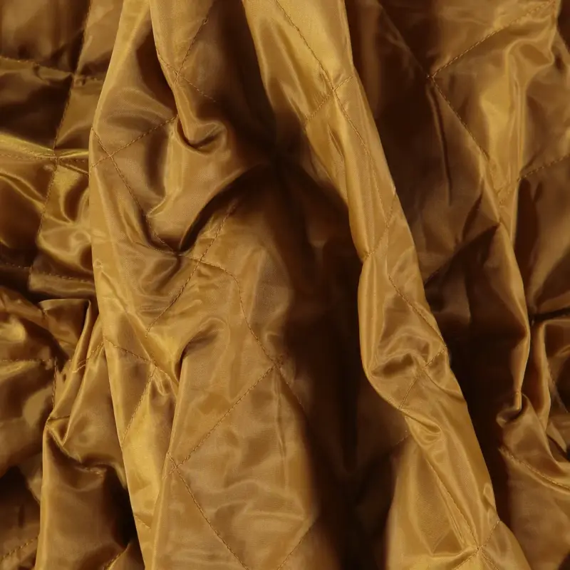Gewebter Quilt, Goldbraun, mit Futter Neue Ware