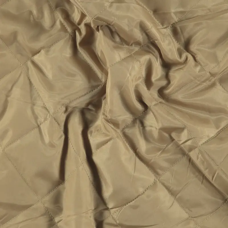 Gewebter Quilt, Dunkel Beige mit Futter Schnäppchen