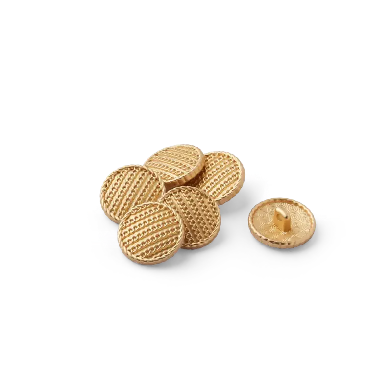 Ösenknopf Metall 18mm goldfarben 6 Stk. Garantierte Lieferung