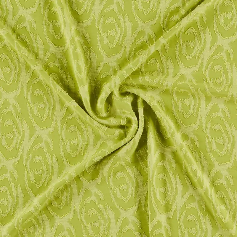 Rabatt Jacquard gewebt lime m. Struktur