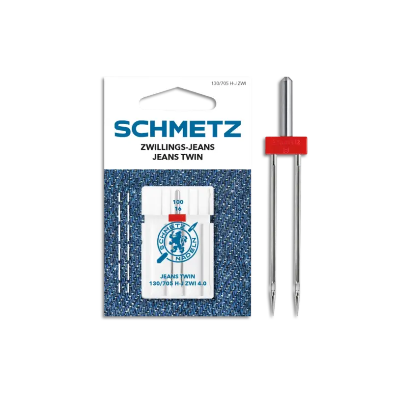 Neue Kollektion Jeans Zwillingsnadel 4mm Größe 100 1Stk