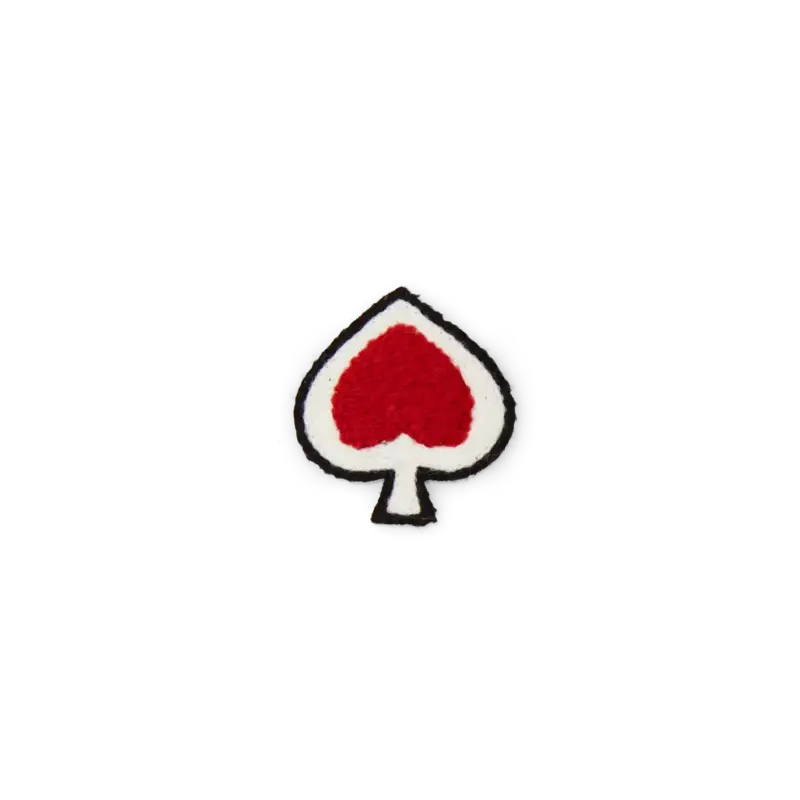 Patch heart 40x43mm red/white Online Kaufen