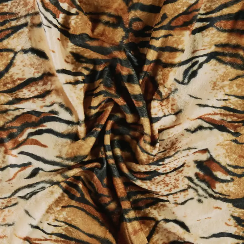 Nur Für Kurze Zeit Kunstfell Kamel/weiß/schwarz Tiger