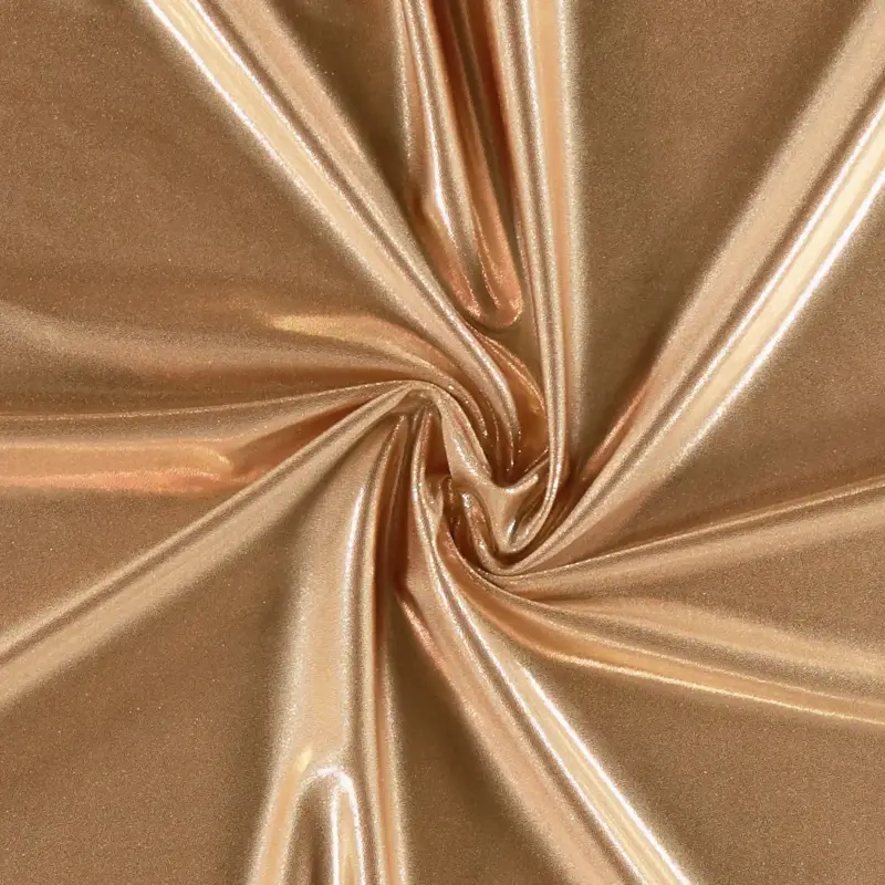 Markenware Strick Polyamid dunkelbeige Glitzerfolie