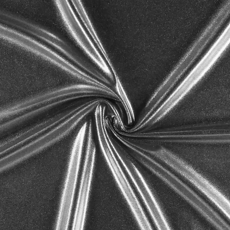 Direktkauf Strick Polyamid schwarz/silber Folie