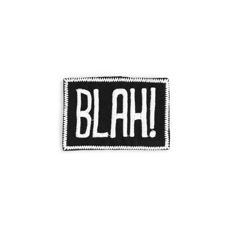 Must-Have Applikation BLAH! 73x52mm schwarz 1Stck