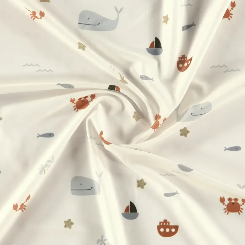 Badetextil UPF50, Stretch-Polyester, mit maritimem Print Top-Seller