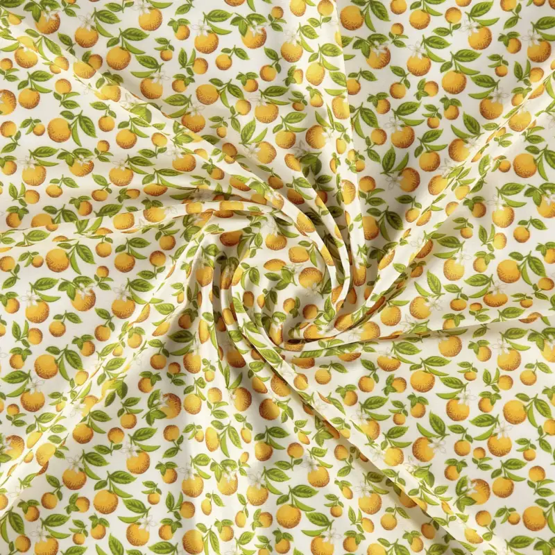 Sonderaktion Badetextil UPF50, Stretch-Polyester, mit Zitrusfrüchten