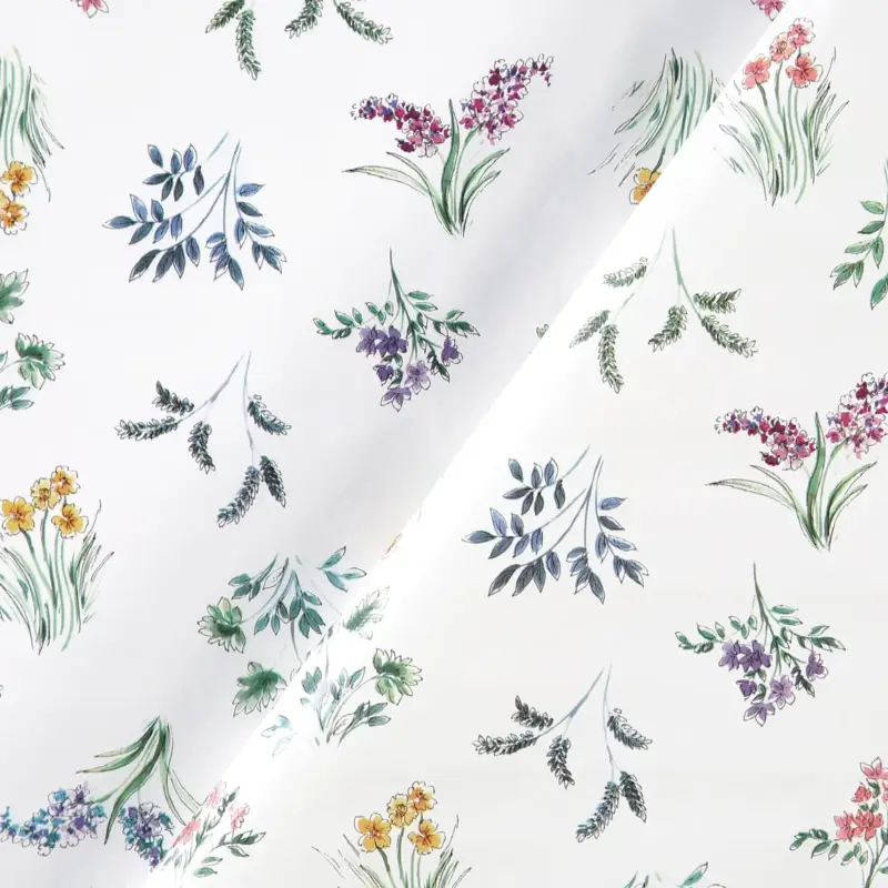 Knallerangebot Vlies-Wachstuch offwhite Flora