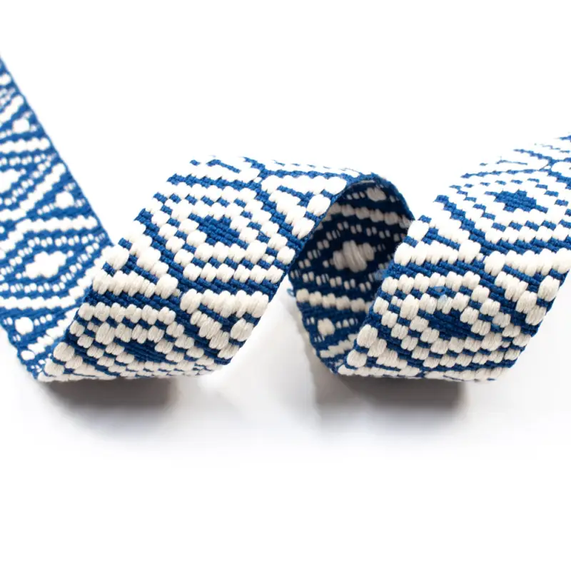 Expressversand Gurtband Ethno 38 mm blau