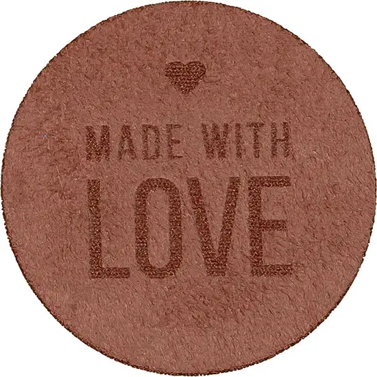 Applikation Wildlederimitat Made with Love Ausverkauf
