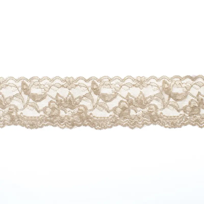 Perlonspitze elastisch 60 mm beige Preisreduziert
