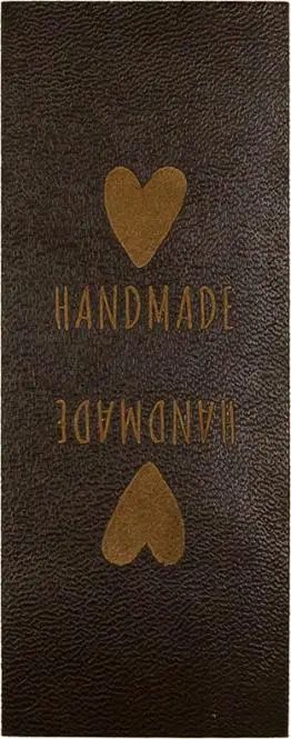 Knick Label Lederimitat Handmade Abverkauf