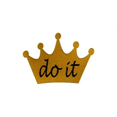 Applikation Weblabel Krone - do it Geprüft