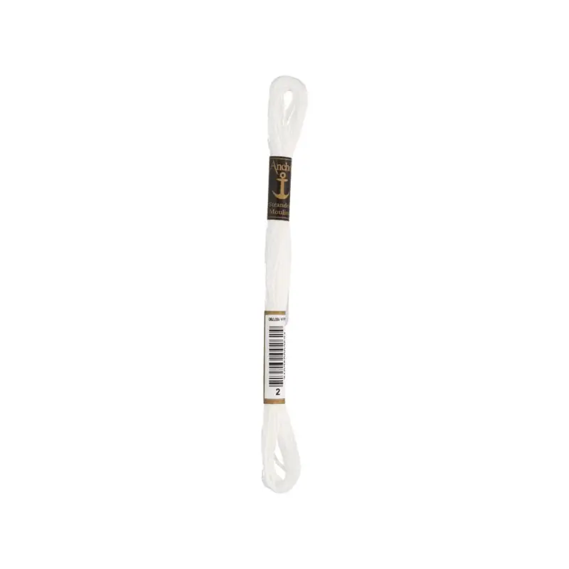 Neue Ware Anchor Sticktwist / 8 m Fb. 002 weiß