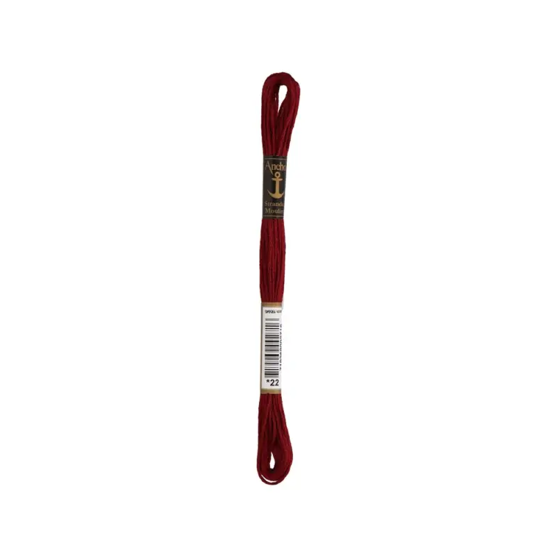 Markenprodukt Anchor Sticktwist / 8 m Fb. 022 dunkelrot