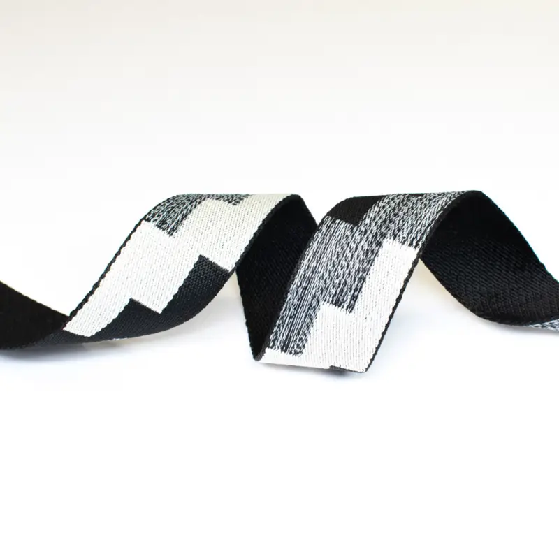 Rabatt Gurtband Treppe 38 mm schwarz