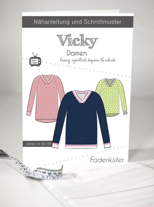 Schnittmuster Fadenkäfer Vicky Damen Sale
