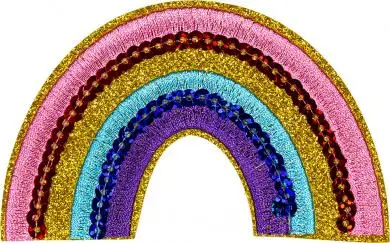 Applikation Regenbogen Knallerangebot