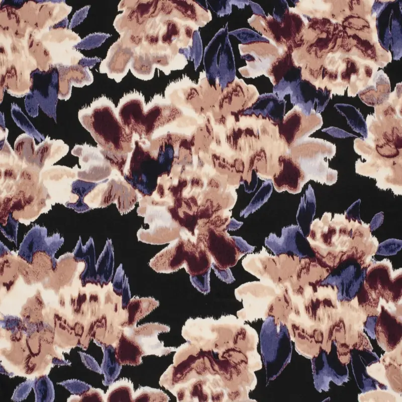 Satin Stoff Blumen altrosa Highlight