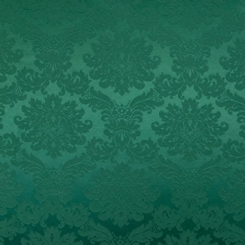 Dekostoff Jacquard Ornamente grün Neu