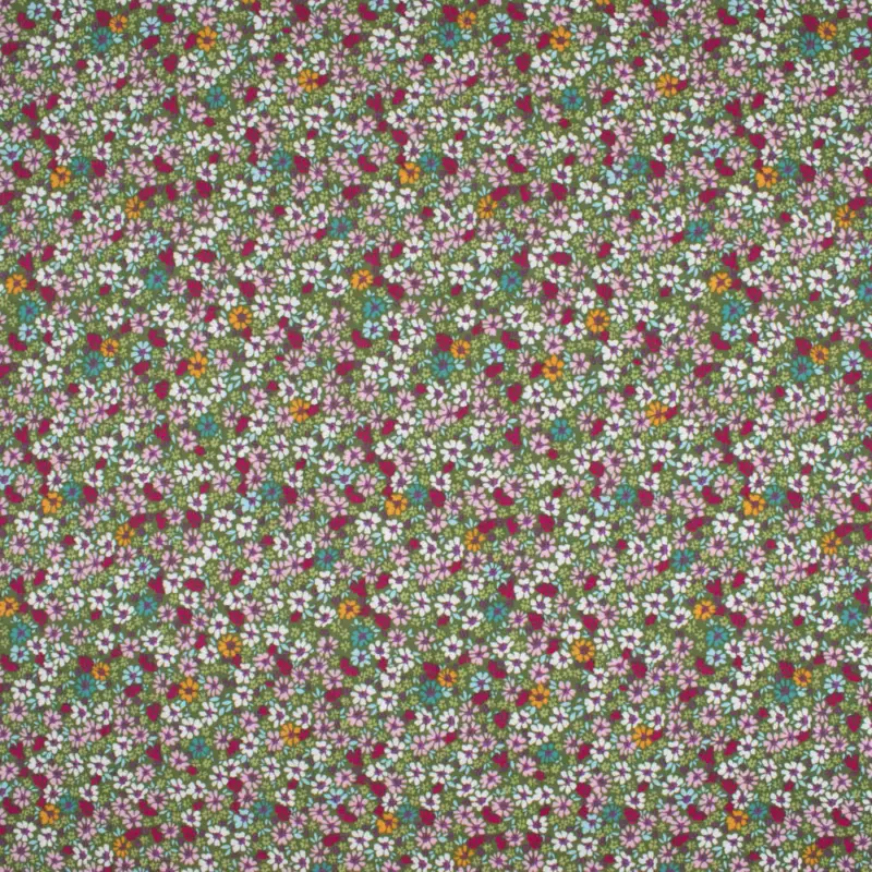 Viskose Popeline Blumen schilf Expressversand
