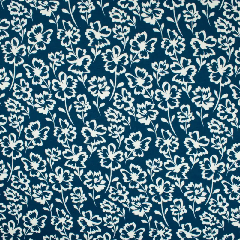 Sweatshirt Blumen blau Neue Ware