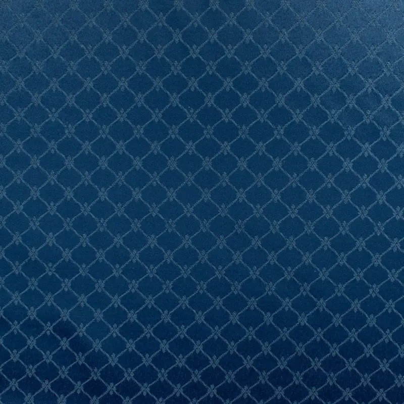 Super-Preis Dekostoff Jacquard Raute blau