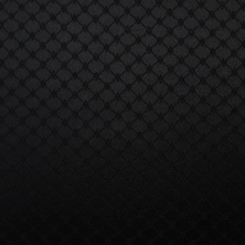 Dekostoff Jacquard Raute schwarz Echt