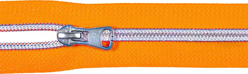 Endlosreißverschluss S80 inkl. Schieber neonorange Geprüft