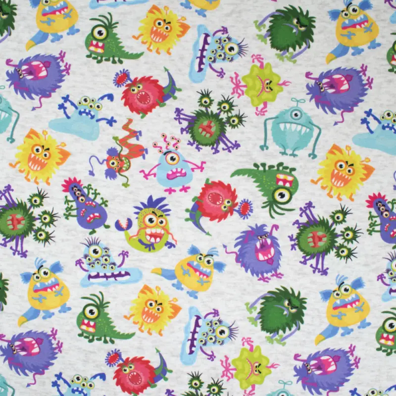 Alpenfleece Digitaldruck Monster natur Heißes Angebot