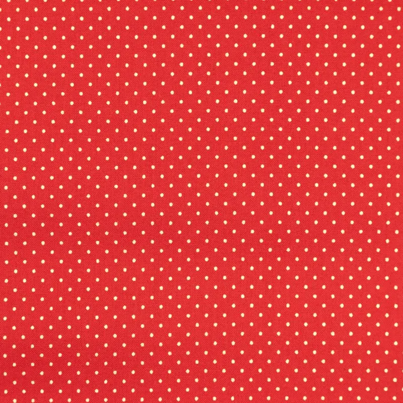 Baumwollstoff Weihnachten mini Tupfen rot Neue Ware