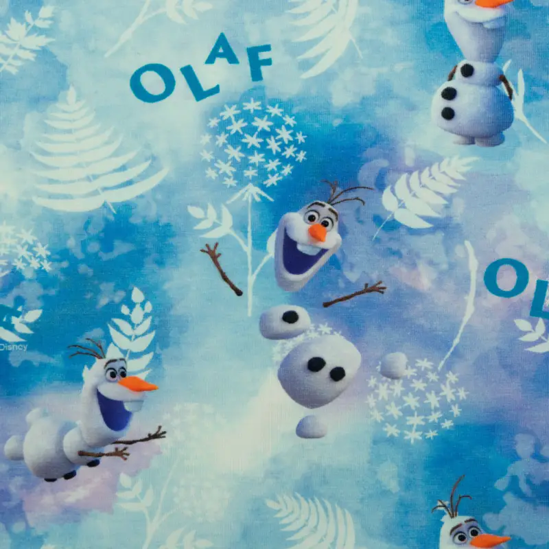 Baumwolljersey Digitaldruck Eiskönigin Olaf hellblau Meistverkauft