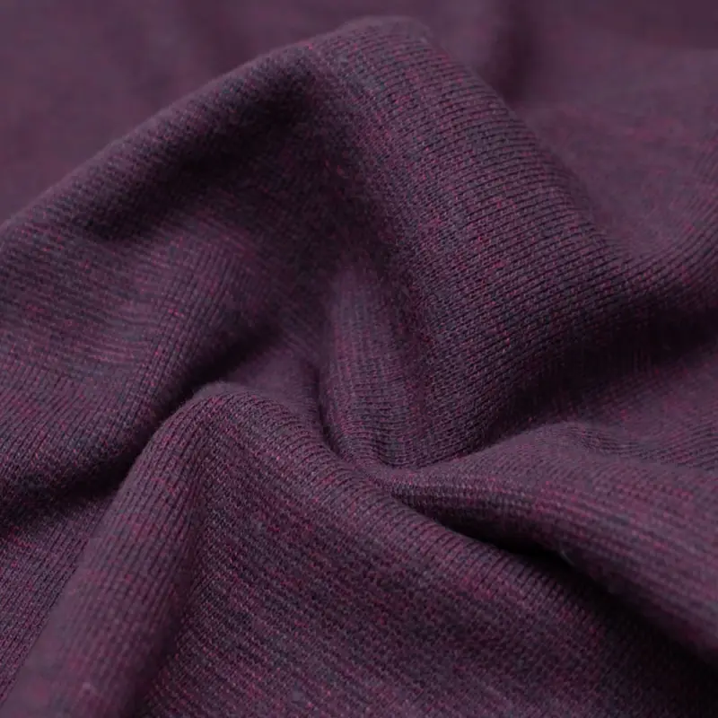 Bündchen meliert bordeaux Top-Angebot