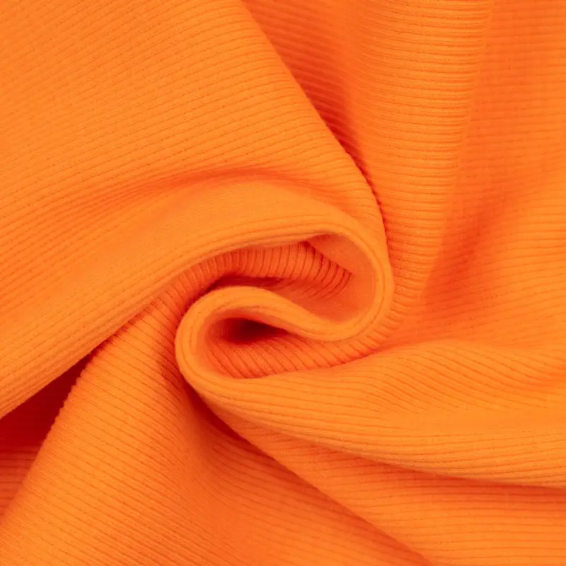 Bündchen gerippt uni orange Saisonangebot