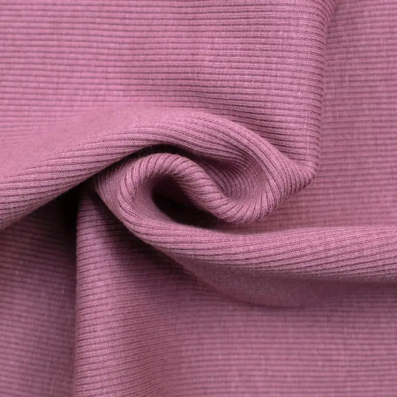 Saisonangebot Bündchen gerippt uni mauve
