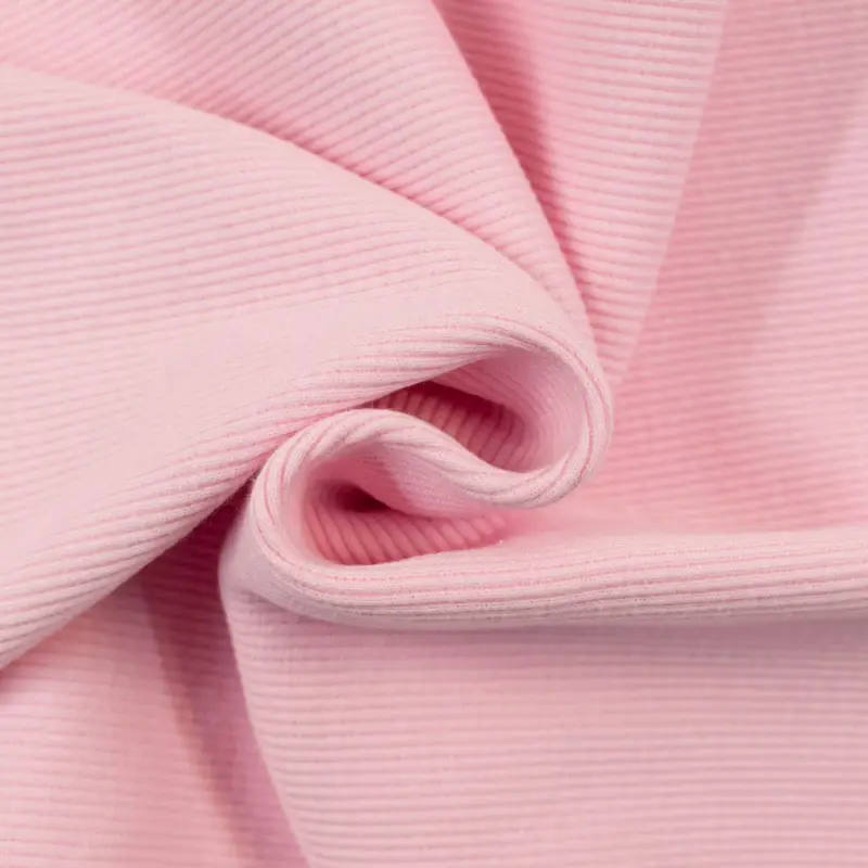 Bündchen gerippt uni rosa Aktuell