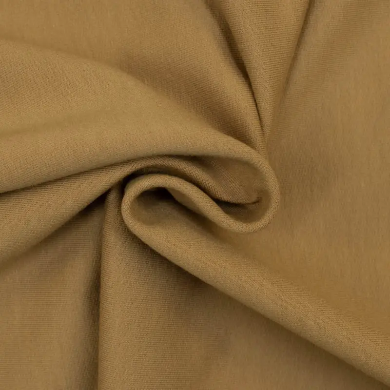Zertifiziert French Terry uni karamell