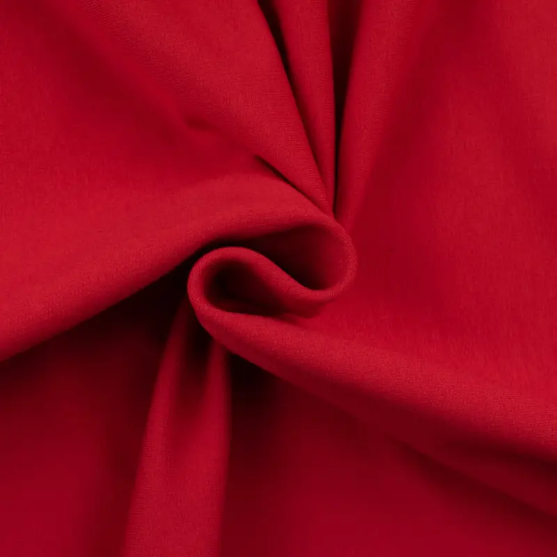 Schneller Versand French Terry uni rot