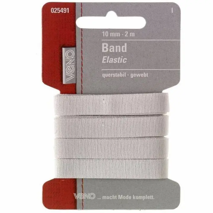 ELASTIK BAND 10MM WEIß Nr:25491 Sonderaktion