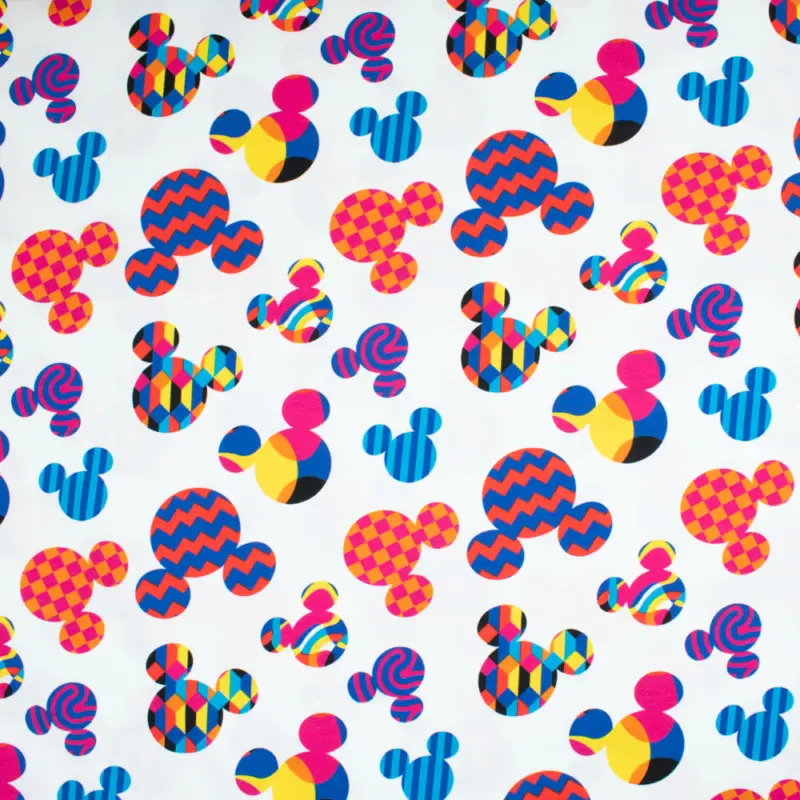 Expressversand Baumwolljersey Digitaldruck Mickey Mouse weiß