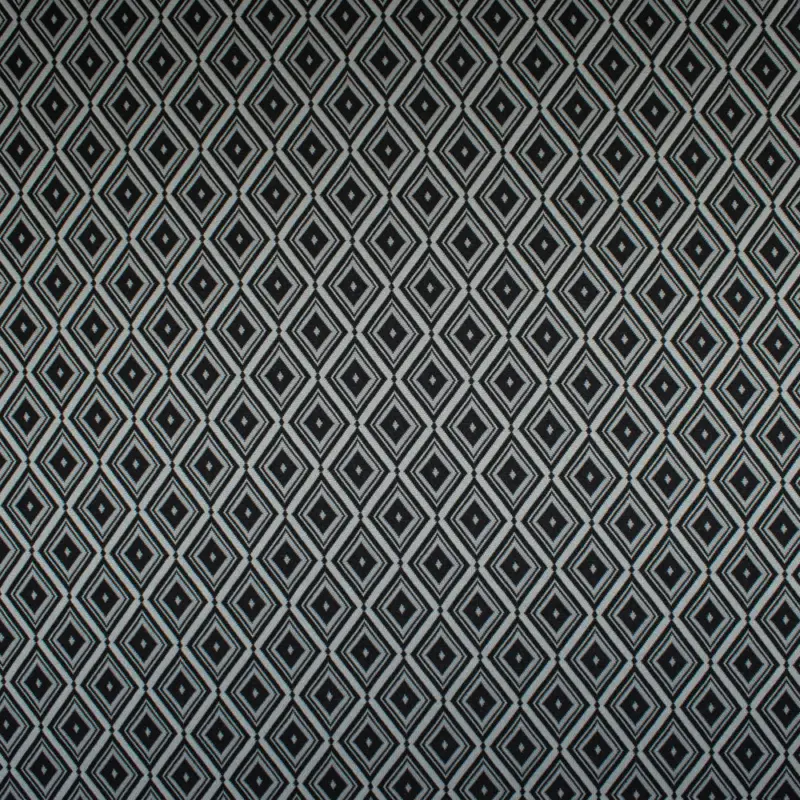 Ausverkauf Jacquardjersey Retro Raute grau