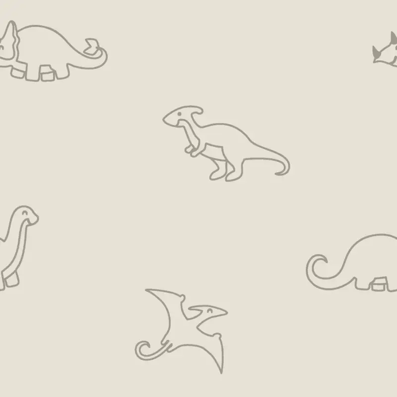 Wochenendangebot Frottee-Jersey Dinosaurier natur