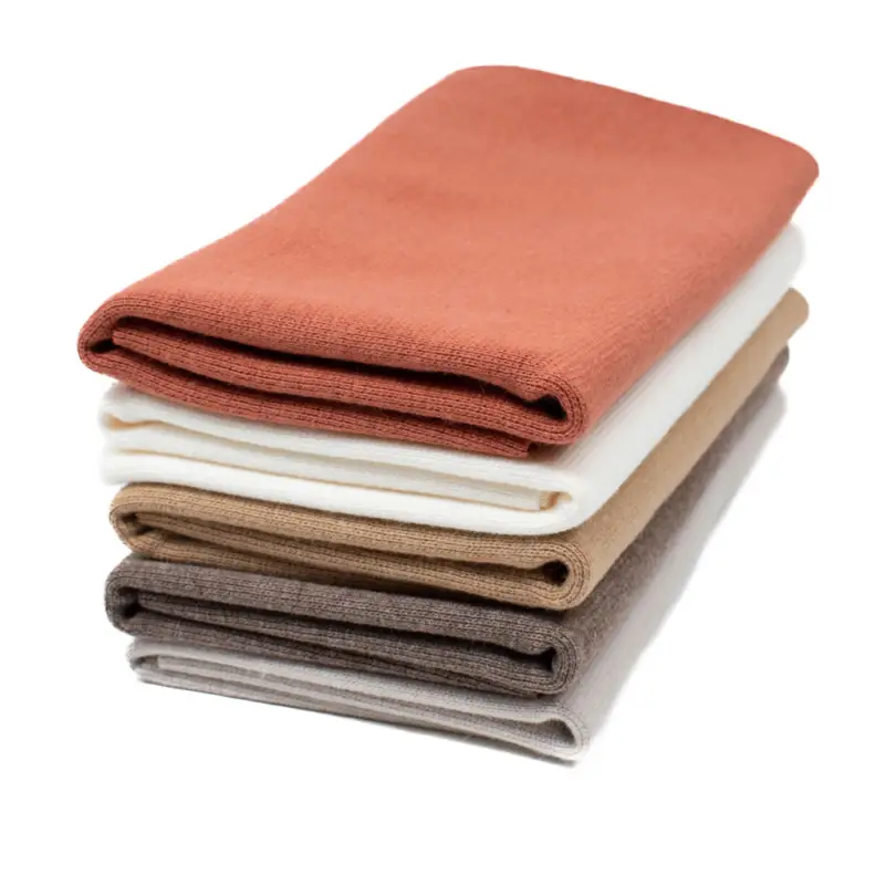 Stoffpaket Bündchen uni Erdtöne 5x ca.25 cm (70 cm Umfang) Sonderaktion
