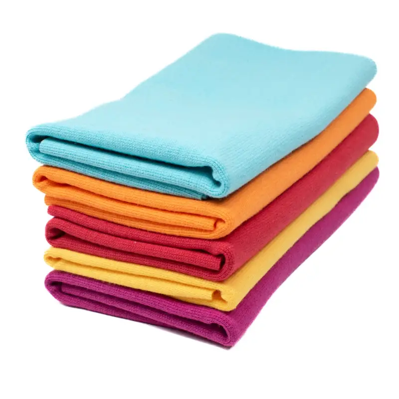Stoffpaket Bündchen uni bunt 5x ca.25 cm (70 cm Umfang) Echt