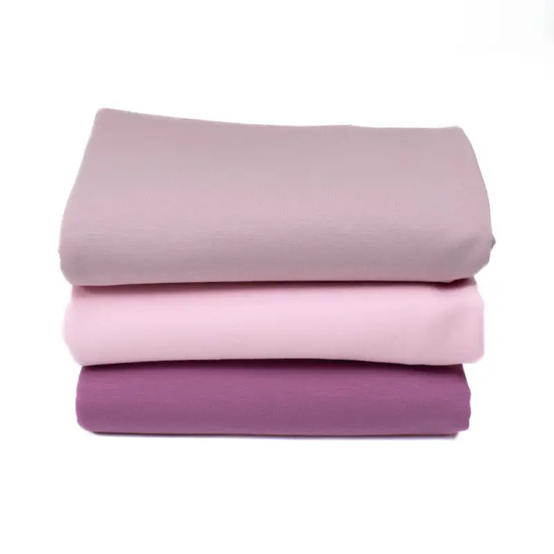 Stoffpaket French Terry angeraut rosa 3 x 1 m Letzte Chance