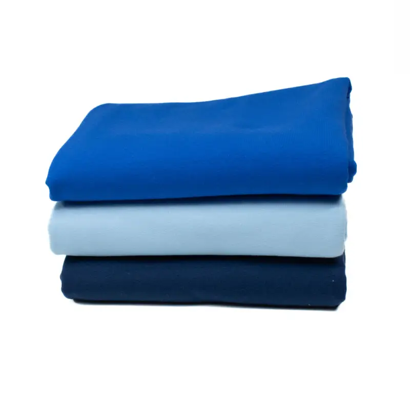 Versand Am Gleichen Tag Stoffpaket French Terry angeraut blau 3 x 1 m