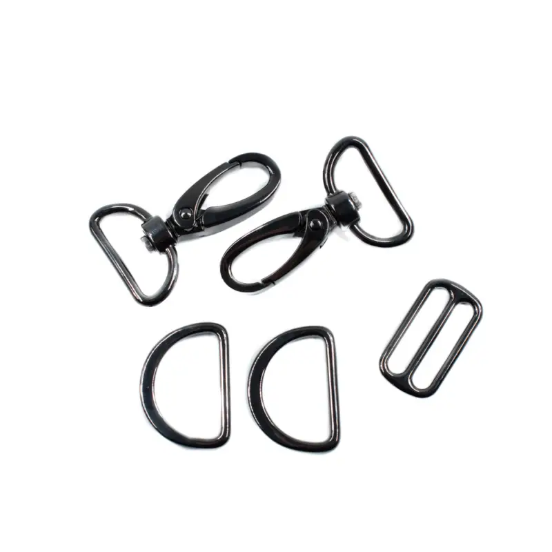 Sonderaktion Taschenzubehör-Set 5-teilig 25 mm gunmetal